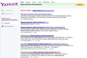 Wyszukiwarka Yahoo