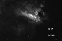 M 17 w filtrze H alfa (światło czerwone)