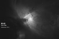 Wielka Mgławica Oriona w filtrze H alfa